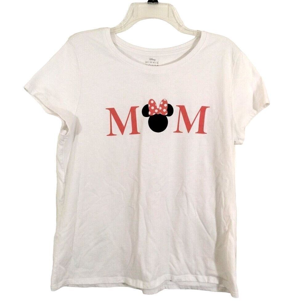 Disney Minnie Mouse Womens Mom Short Sleeve T Shirt